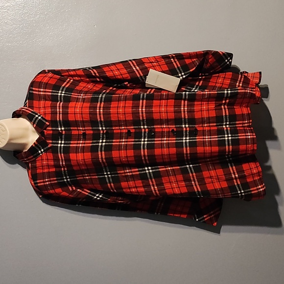 Multiples women's red, white & black gingham size 1XL top - Picture 5 of 17